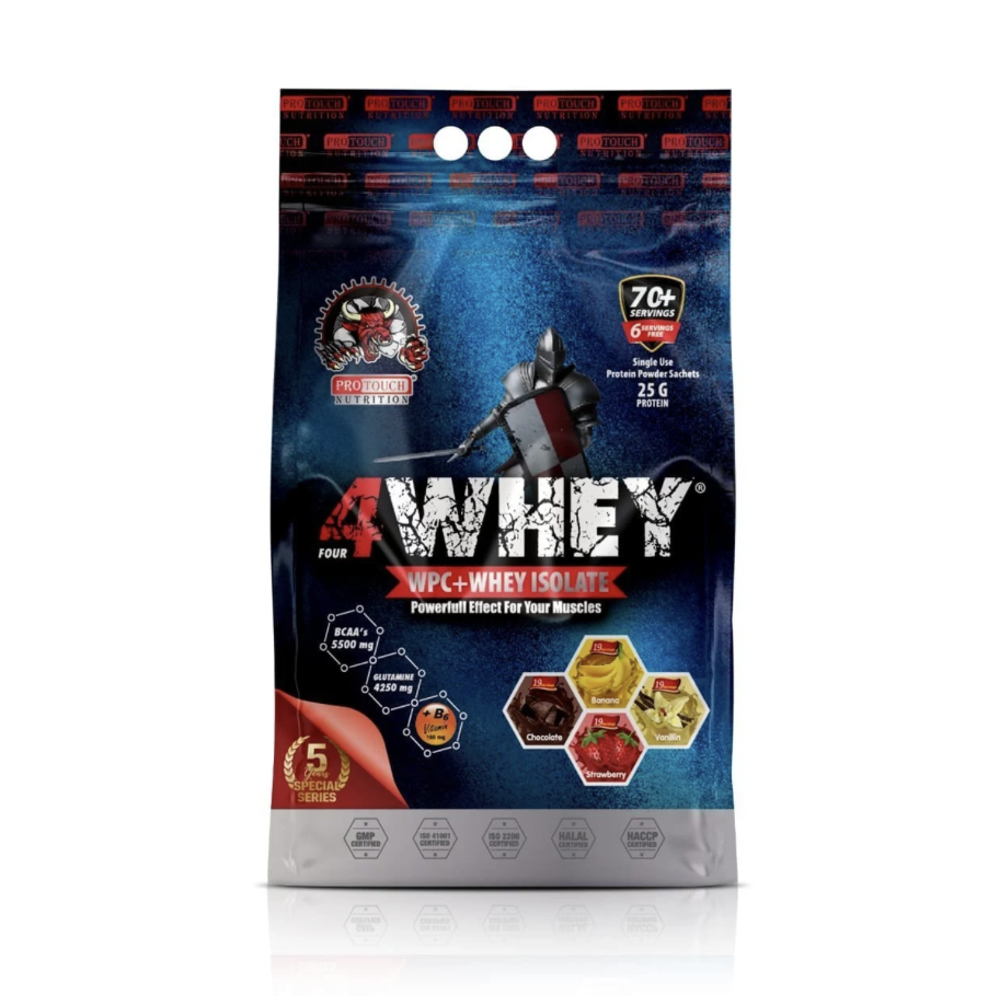 Protouch 4Whey 2660 G 76 Servis Sachet 4 Aromalı