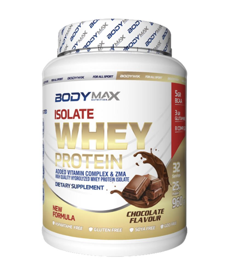 Bodymax Isolate Whey Protein Tozu 960 Gr 32 Servis Çikolata Aromalı