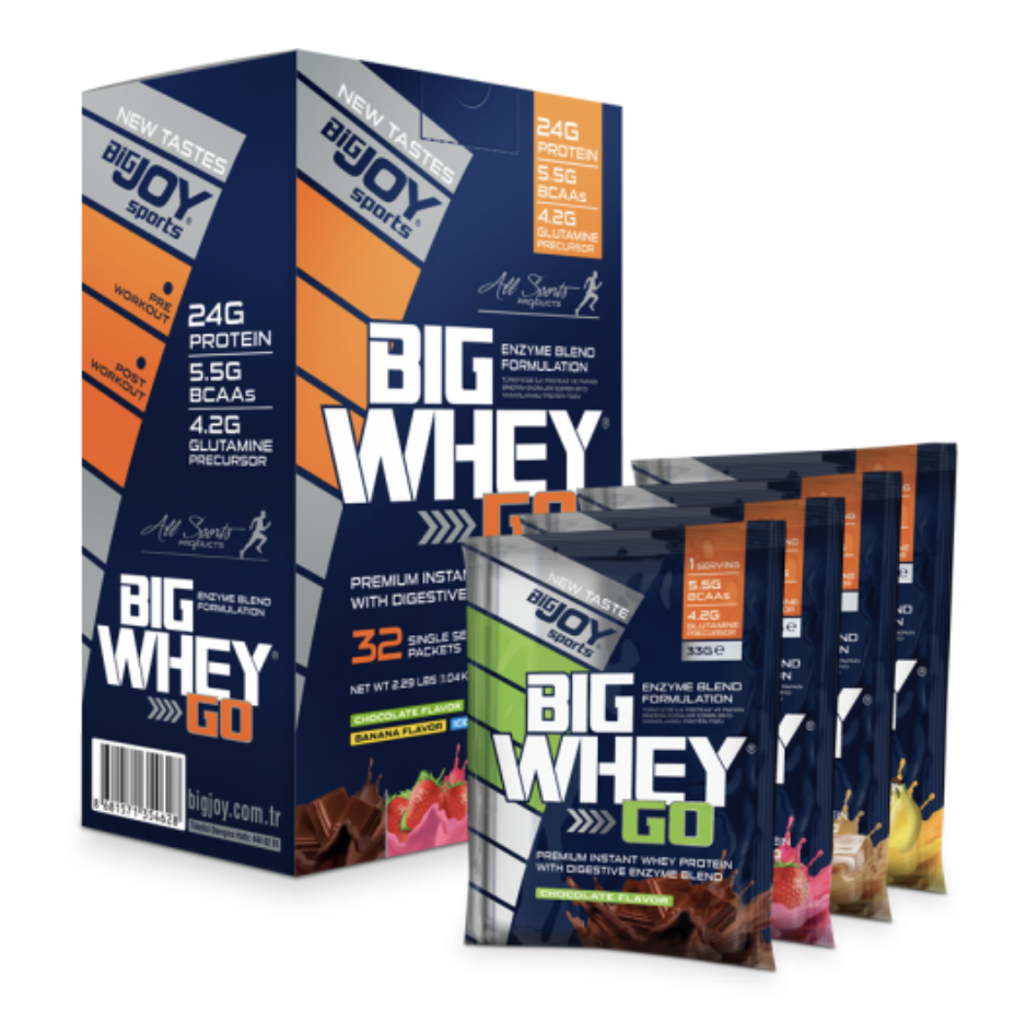 Bigjoy Sports BIGWHEYGO Whey Protein 32 Servis Mix Aroma