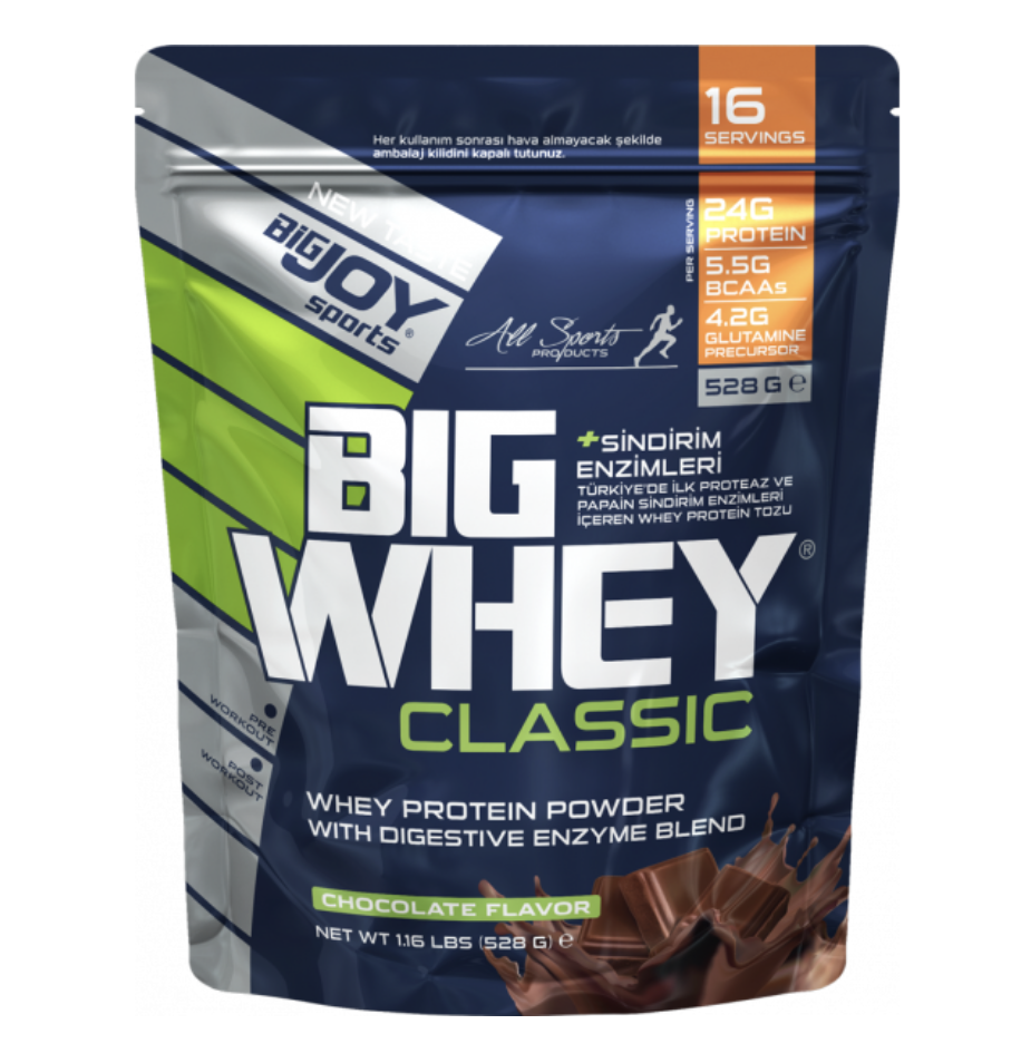 Bigjoy Sports Doypack Whey Protein 528gr ÇİKOLATA AROMALI