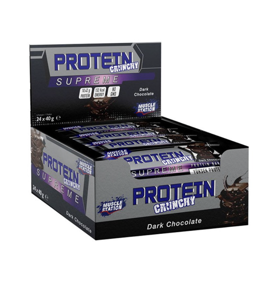 PROTEİN CRUNCY DARK CHOCOLATE 24x40gr