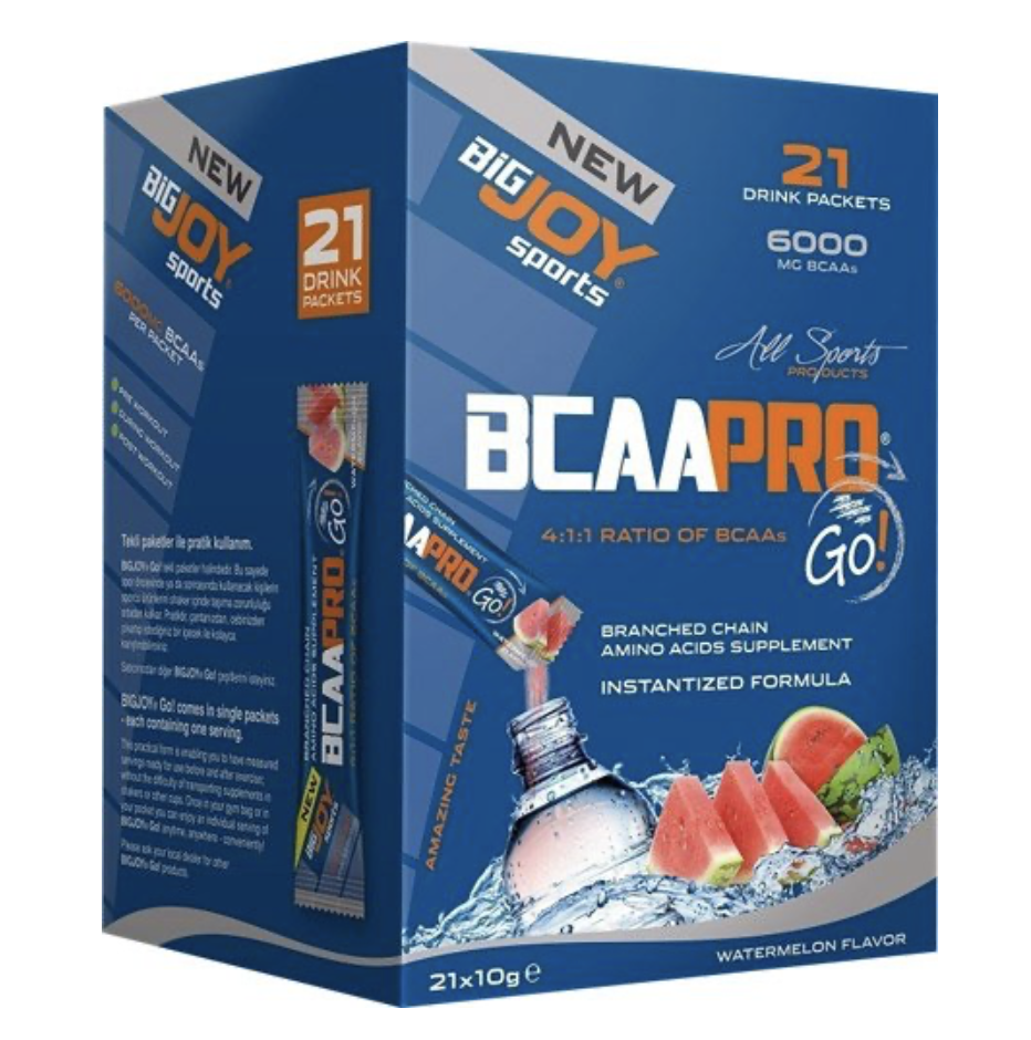 Big Joy Bcaa Pro Go! 21 Drink Packets Karpuz Aroma 10gr x 21 Adet