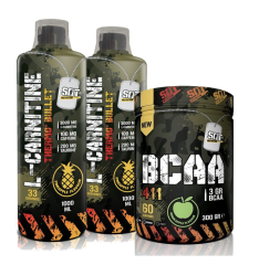 SAT NUTRİTİON L-CARNİTİNE THERMO BULLET 33 SERVİS 1 LİTRE 2 KUTU + BCAA 300 GR