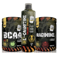 SAT NUTRİTİON L-CARNİTİNE THERMO BULLET 33 SERVİS 1 LİTRE + BCAA 300 GR + ARGININE 300 GR NAR AROMALI