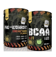 SAT NUTRITION PRE-WORKOUT 450 GR ENERJİ İÇECEĞİ AROMALI + SAT NUTRITION BCAA 300 GR