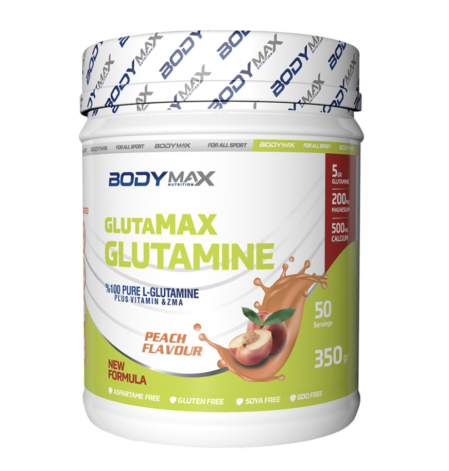 Bodymax Glutamax Glutamine Powder 350 Gr 50 Servis Şeftali