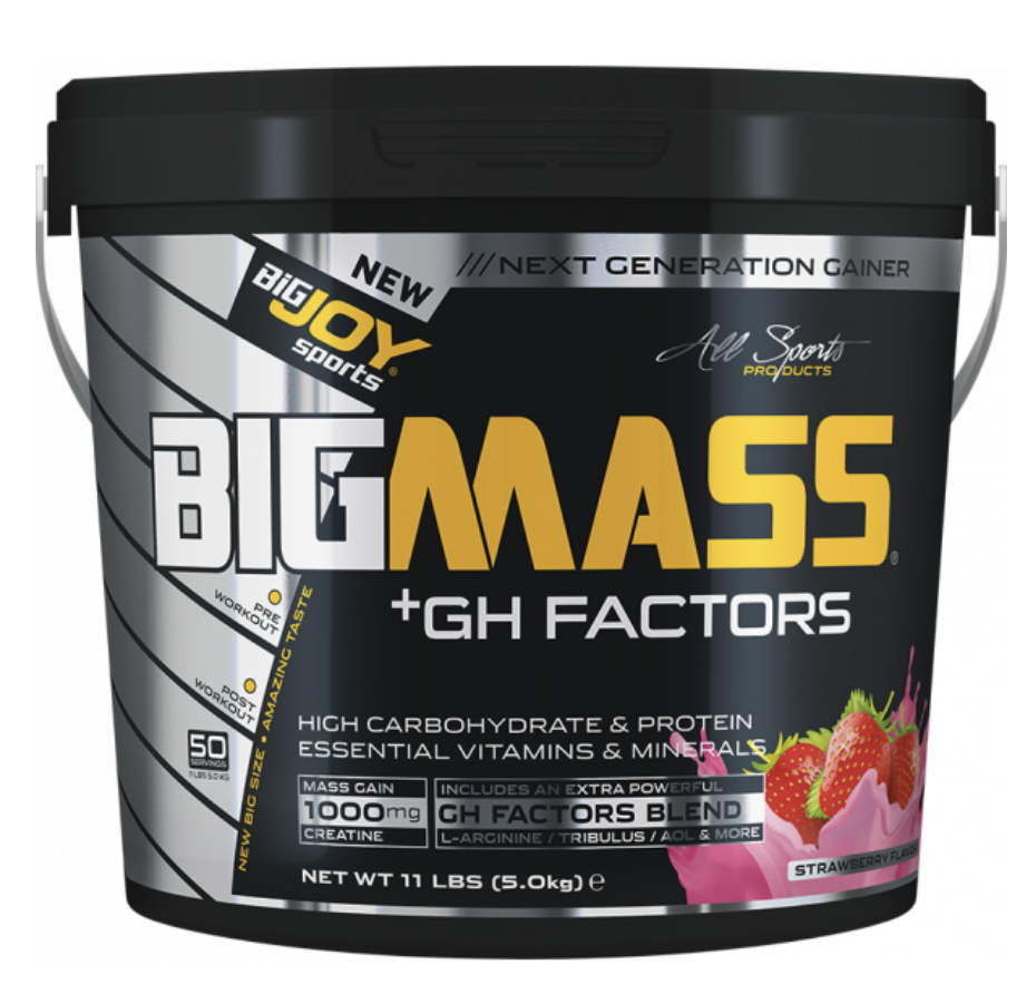 Bigjoy BIGMASS Gainer GH FACTORS ÇİLEK 5kg