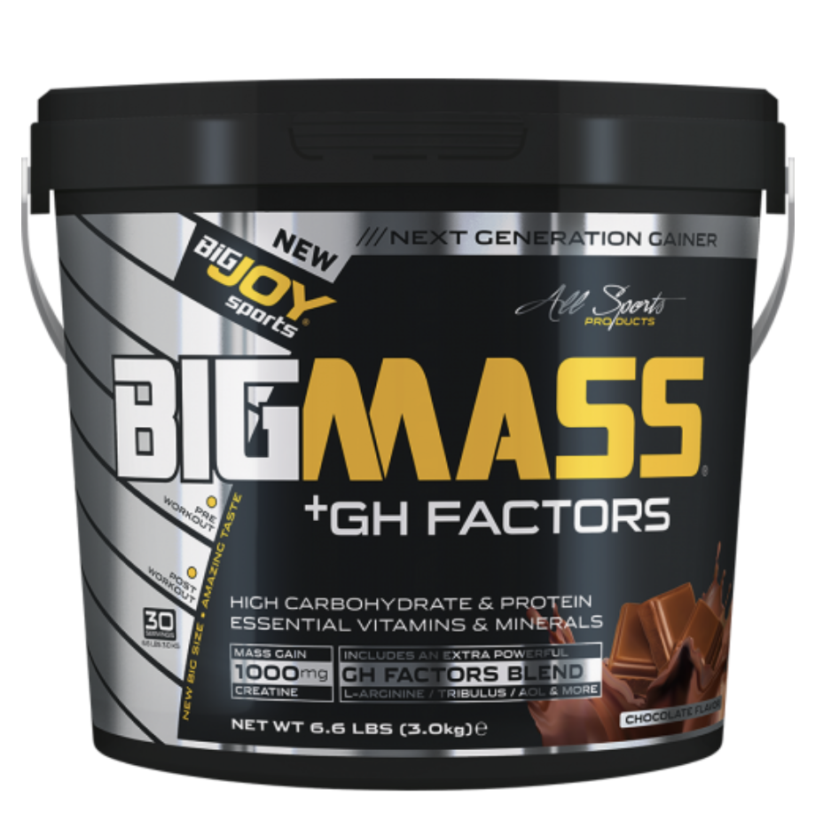 Bigjoy BIGMASS Gainer GH FACTORS ÇİKOLATA 3kg