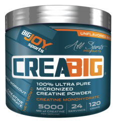 BigJoy Sports CreaBig %100 Micronized Creatine Monohyrdrate Powder 120gr